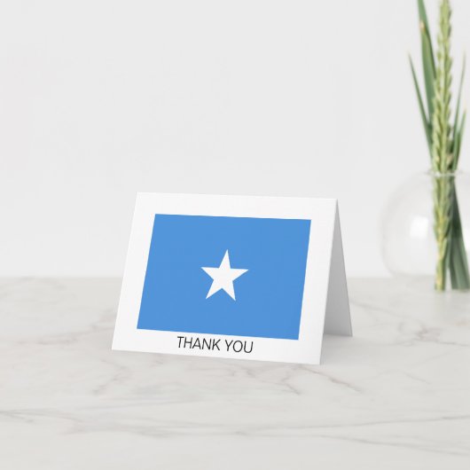 Carte De Remerciements Drapeau de la Somalie (Devant)