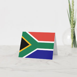 Carte De Remerciements Drapeau de l'Afrique du Sud
