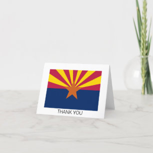 Carte De Remerciements Drapeau de l'Arizona