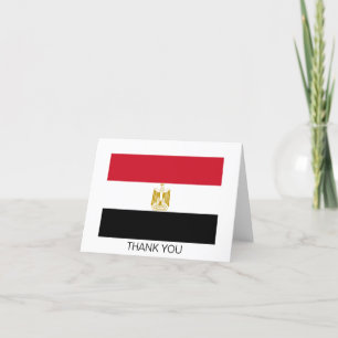 Carte De Remerciements Drapeau de l'Égypte