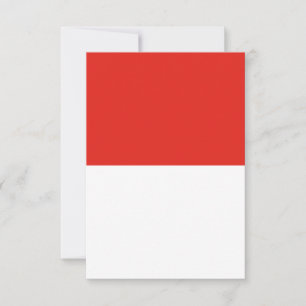 Carte De Remerciements Drapeau de l'Indonésie