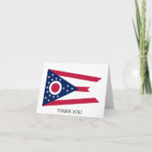 Carte De Remerciements Drapeau de l'Ohio (Devant)