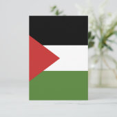 Carte De Remerciements Drapeau de Palestine (Debout devant)
