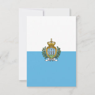 Carte De Remerciements Drapeau de Saint-Marin