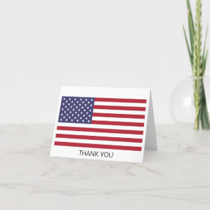 Carte De Remerciements Drapeau des États-Unis