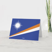 Carte De Remerciements Drapeau des Îles Marshall (Dos)