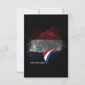 Carte De Remerciements Drapeau des Pays-Bas (Devant)