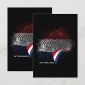 Carte De Remerciements Drapeau des Pays-Bas (Devant / Derrière)