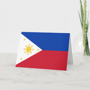 Carte De Remerciements drapeau des Philippines