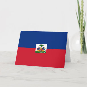 Carte De Remerciements Drapeau d'Haïti