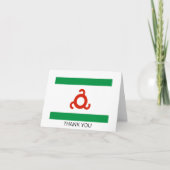 Carte De Remerciements Drapeau d'Ingouchie (Devant)