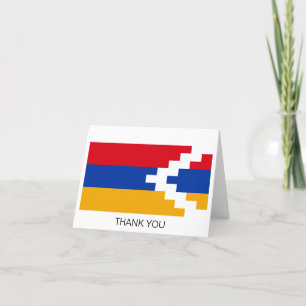 Carte De Remerciements Drapeau du Haut-Karabakh