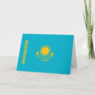 Carte De Remerciements Drapeau du Kazakhstan