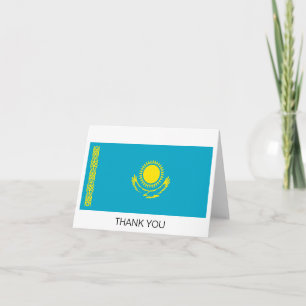 Carte De Remerciements Drapeau du Kazakhstan