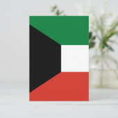 Carte De Remerciements Drapeau du Koweït (Debout devant)