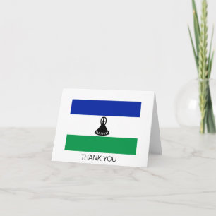 Carte De Remerciements Drapeau du Lesotho