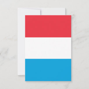 Carte De Remerciements Drapeau du Luxembourg