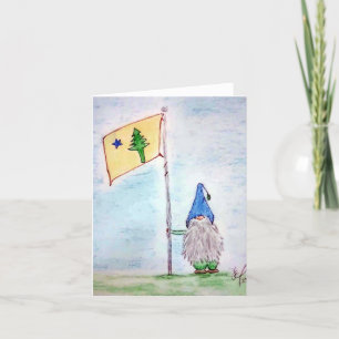 Carte De Remerciements Drapeau du Maine