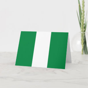 Carte De Remerciements Drapeau du Nigeria
