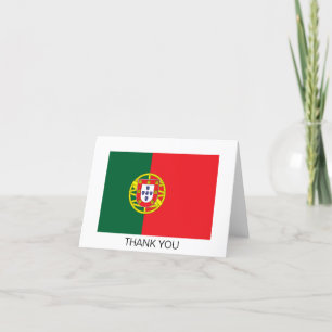 Carte De Remerciements Drapeau du Portugal