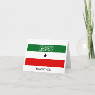 Carte De Remerciements Drapeau du Somaliland