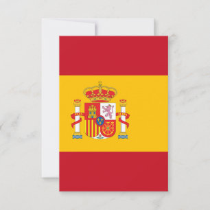 Carte De Remerciements Drapeau espagnol