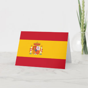 Carte De Remerciements Drapeau espagnol