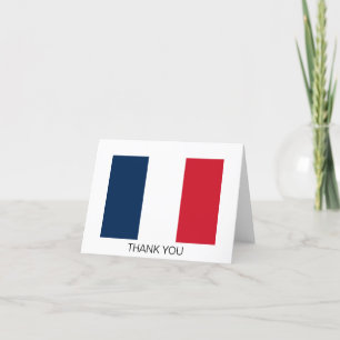 Carte De Remerciements Drapeau français