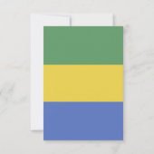 Carte De Remerciements Drapeau Gabon (Dos)
