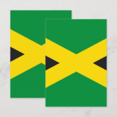 Carte De Remerciements Drapeau jamaïcain (Devant / Derrière)