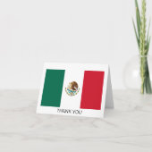 Carte De Remerciements Drapeau mexicain (Devant)