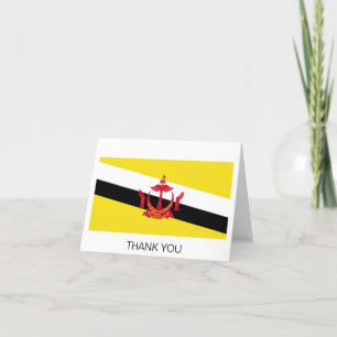 Carte De Remerciements Drapeau patriotique du Brunei