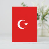 Carte De Remerciements Drapeau turc (Debout devant)