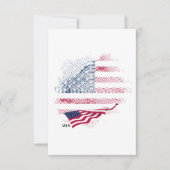 Carte De Remerciements Drapeau USA (Devant)