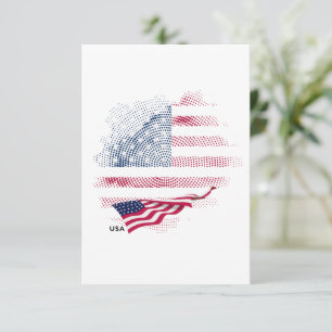 Carte De Remerciements Drapeau USA
