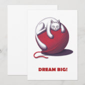 Carte De Remerciements Dream Big (Devant / Derrière)