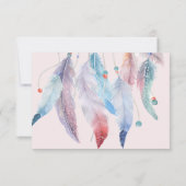 Carte De Remerciements Dream Big Boho Dreamcatcher anniversaire de enfant (Dos)