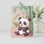 Carte De Remerciements Dreamy Boho Panda (Debout devant)