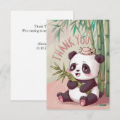 Carte De Remerciements Dreamy Boho Panda (Devant / Derrière)