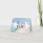 Carte De Remerciements Dreamy Cloud Nine Baby shower Pastel (Devant)