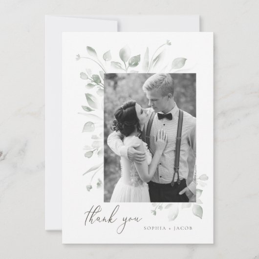 Carte De Remerciements Dreamy Foliage (Devant)