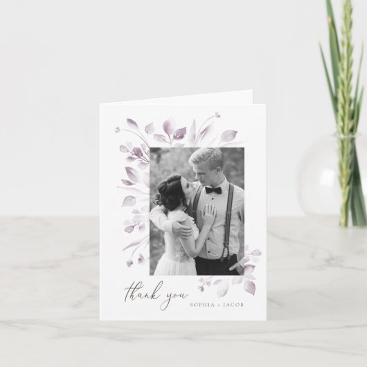 Carte De Remerciements Dreamy Foliage (Devant)