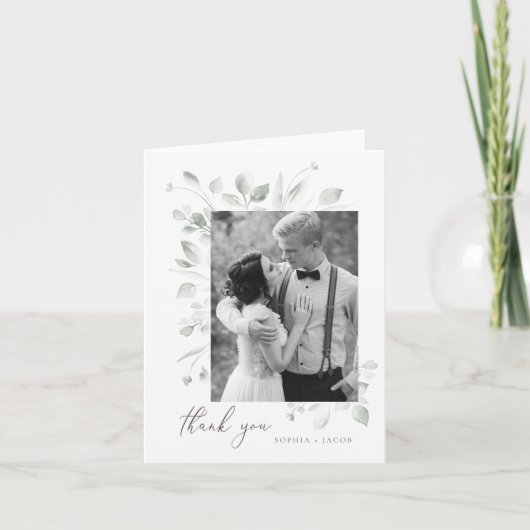 Carte De Remerciements Dreamy Foliage (Devant)