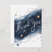 Carte De Remerciements Dreamy Magical Meteor Celestial (Devant / Derrière)
