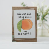 Carte de remerciements drôle (Debout devant)