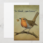 Carte de remerciements drôle (Devant / Derrière)