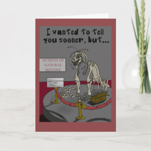 Carte de remerciements drôle