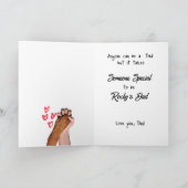 Carte De Remerciements Drôle chien Citation Fête des pères personnalisée (Intérieur)