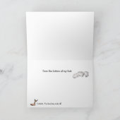 Carte de remerciements drôle de bande dessinée (Intérieur)