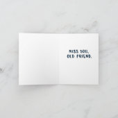 Carte De Remerciements Drôle de penser à toi (Intérieur)